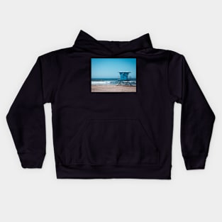 Oceanside California Lifeguard Tower Photo V2 Kids Hoodie